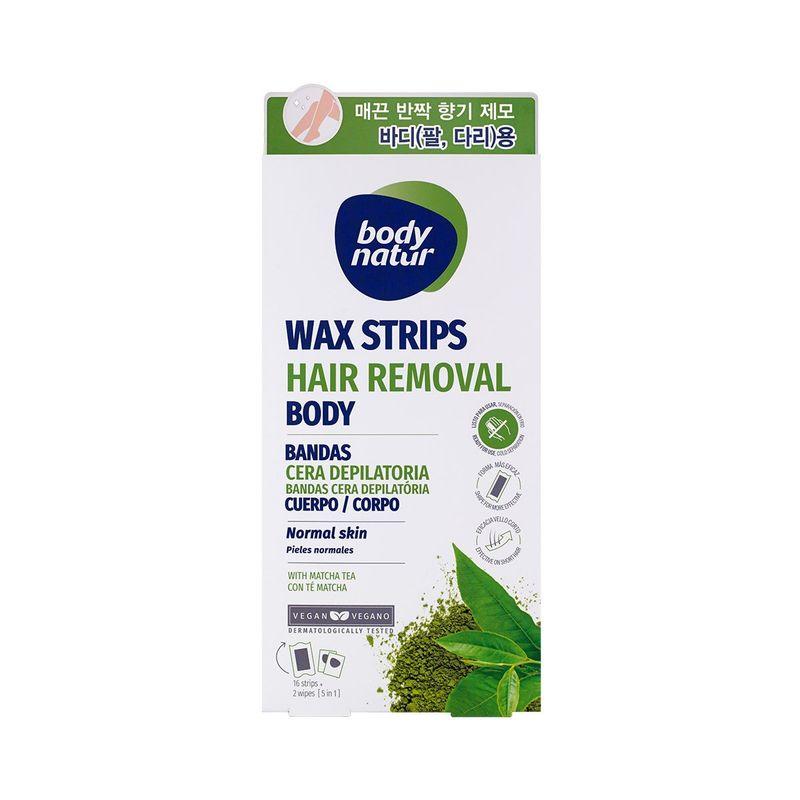 Body Natur Hair Removal Wax Strip for Body 16 x 3