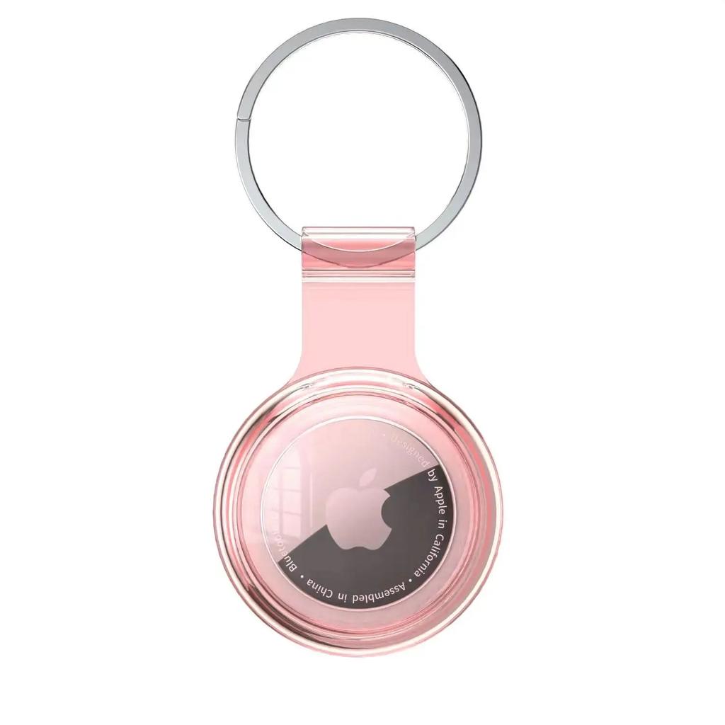Keychain For Apple AirTag Silicone Protective Case Cover Key Chain Anti-Loss Ring AirTags Accessories for AirTag Pendant