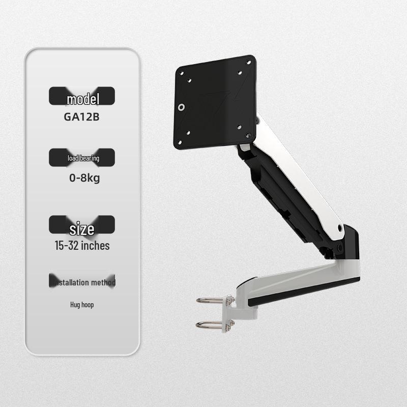 Dual Screen & Triple Screen Rotating Monitor Wall Mount with Lifting Pneumatic Arm