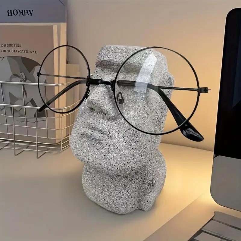 Funny Creative Glasses Holder Decorative Glasse Lenses Stand Office Accessories Figurines Miniatures Room Ornaments Home
