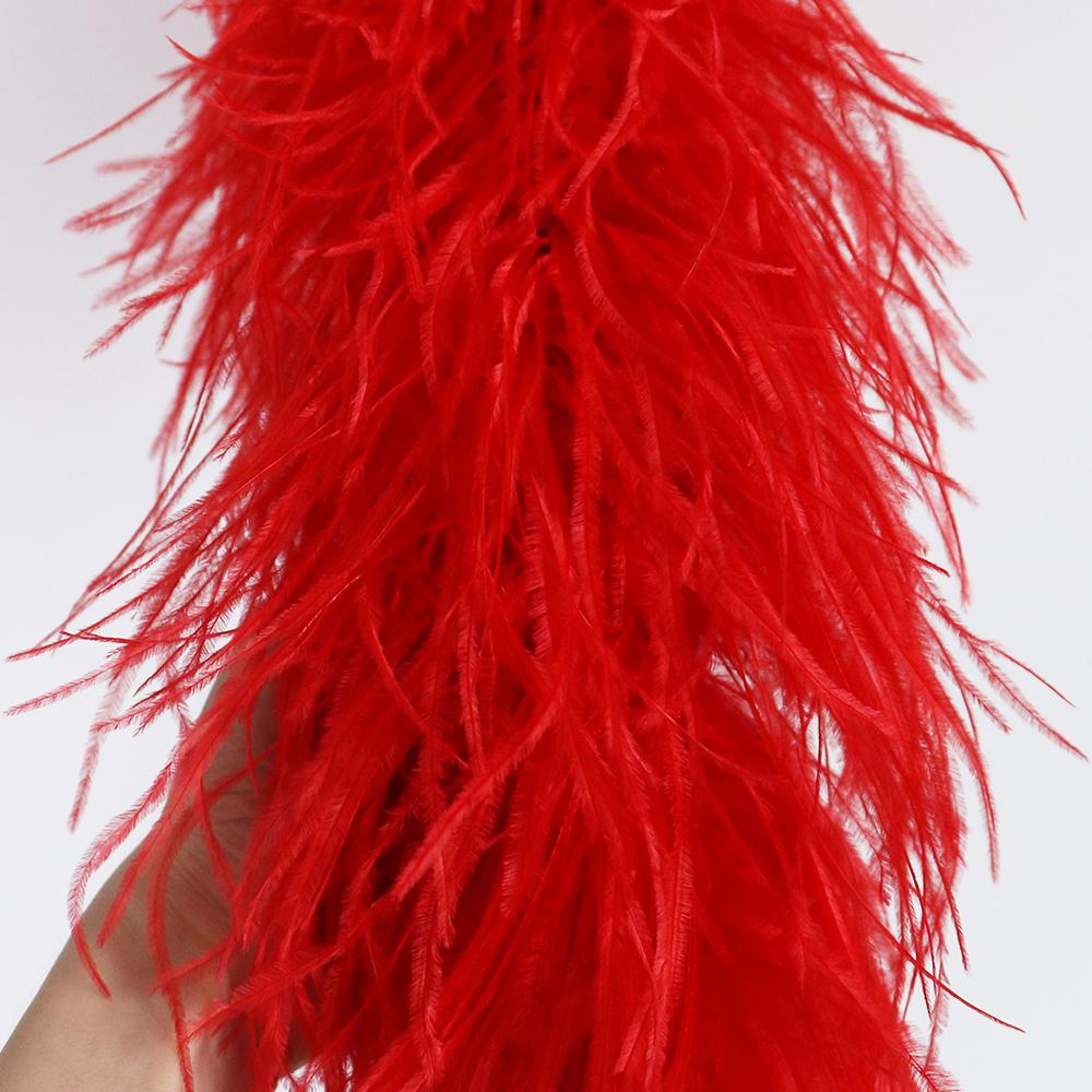 DIY 10-lagige weiße extra volle Straußenfederboa für Accessoires und Modedesign Cosplay Halloween-Kostüm Burlesque Tanz & Bühne