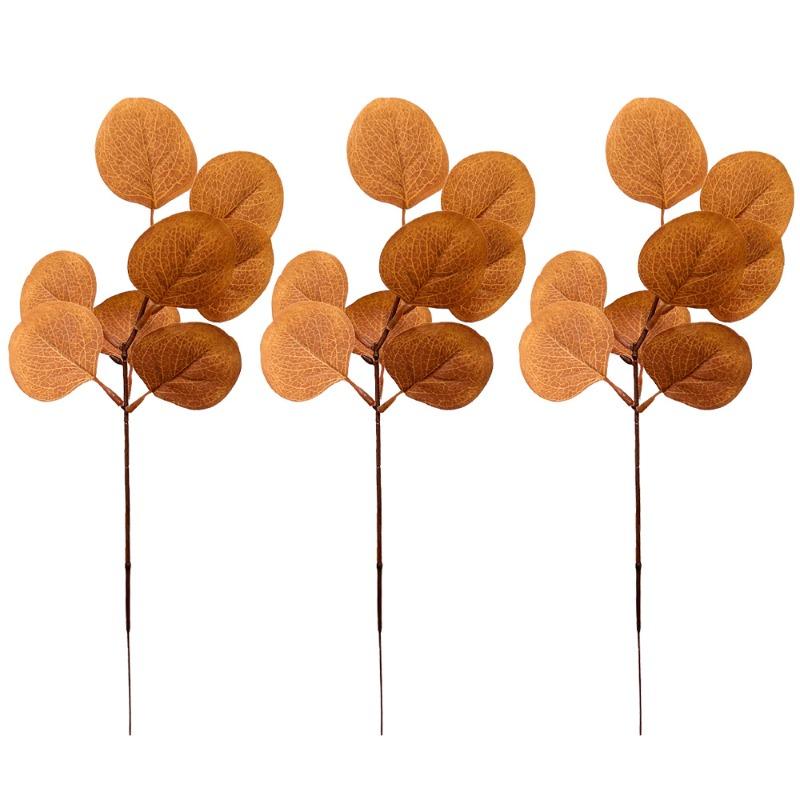 Künstliche Simulations-Eukalyptusblätter, Einzelne Geldblätter, Herbstliche Heimdekoration, Tischschmuck, Fotorequisiten