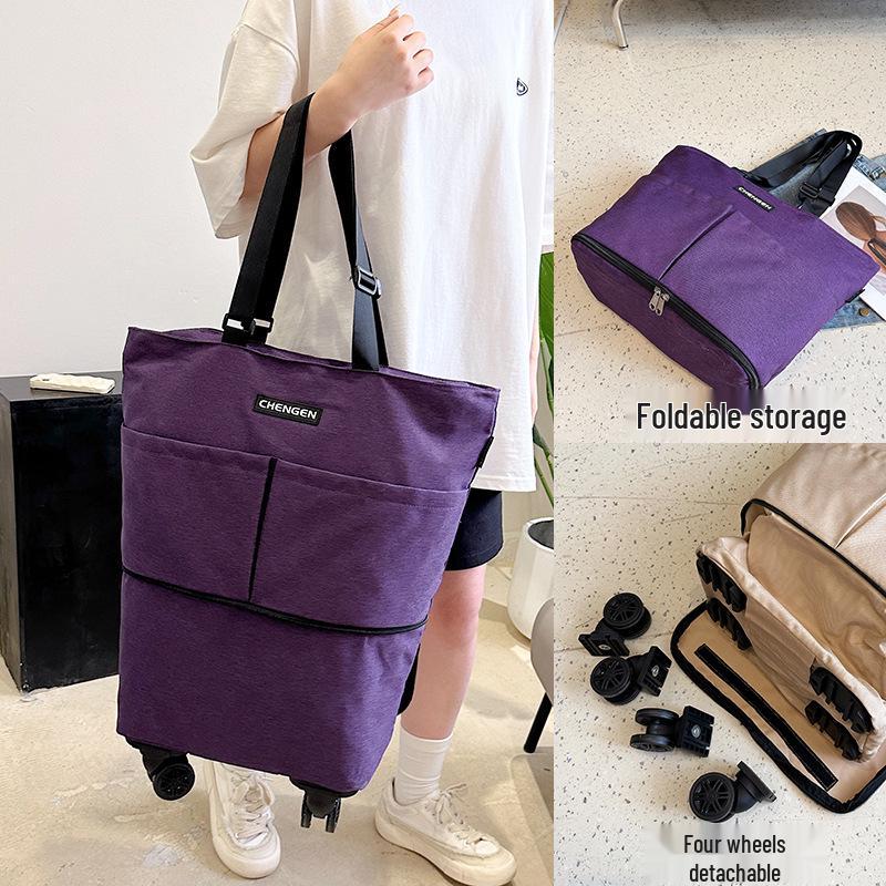 Faltbare Tragbare Großraum-Reise- und Einkaufstasche mit Rollen