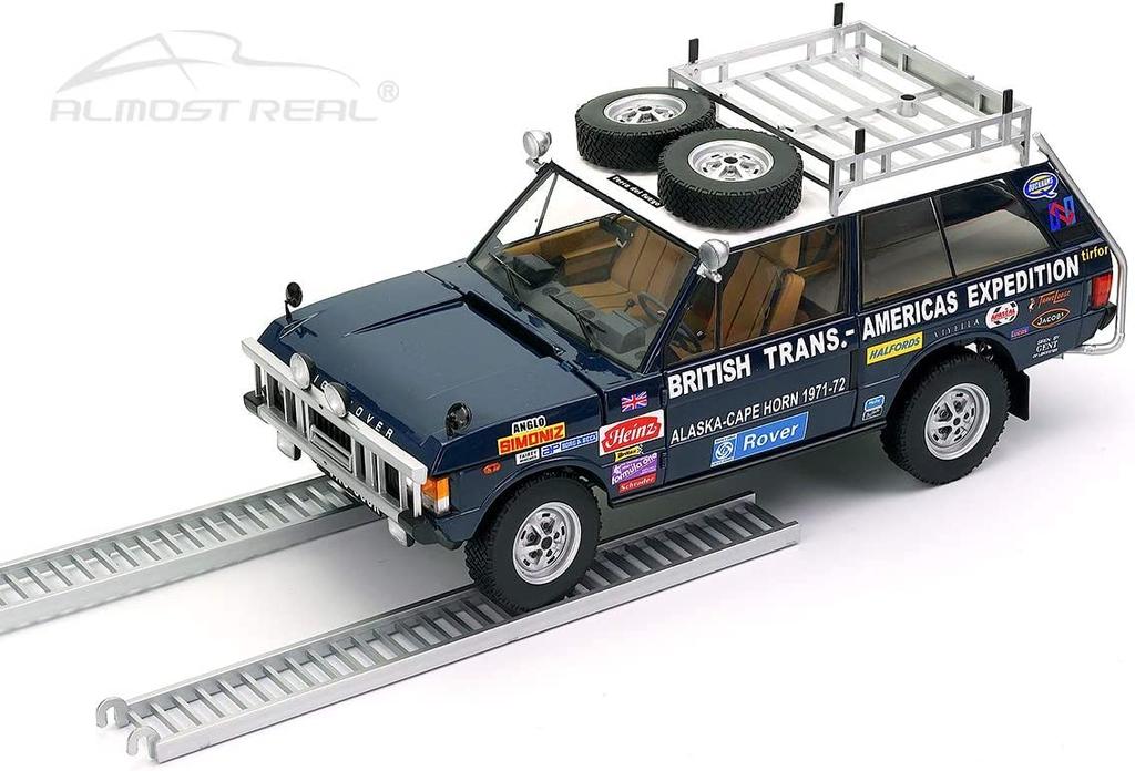 Almost Real Range Rover British Edition Scale Complete Diecast Car 810108 "The Trans-Americas Expedition" 1971-1972 (868K) 1/18