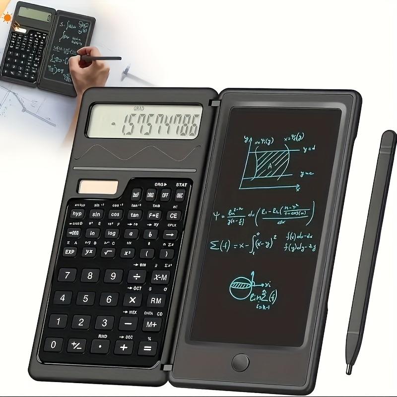 

Solar-Powered Foldable Scientific Calculator with Large LED Display & Silicone Buttons - Portable, High-Quality Educational Tool for High School чёрный