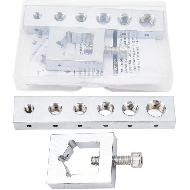 Bolt Drill Jig Metric, VS559 Metal Nut Bolt Drill Jig High Hardness Safety Wire Drill Set for Secure Locking Wire