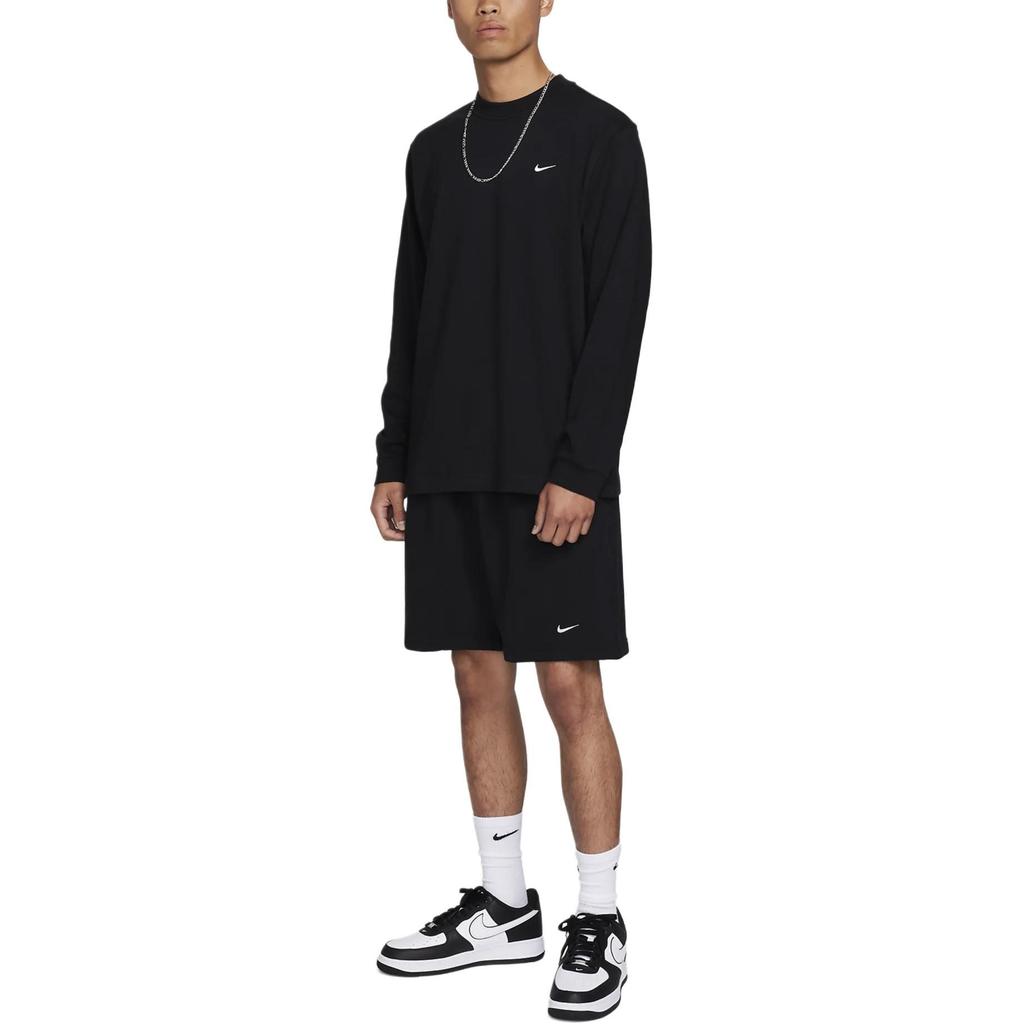 Nike Sweatshirts Men's Black Crew Neck Moderate Regular DX0885-010