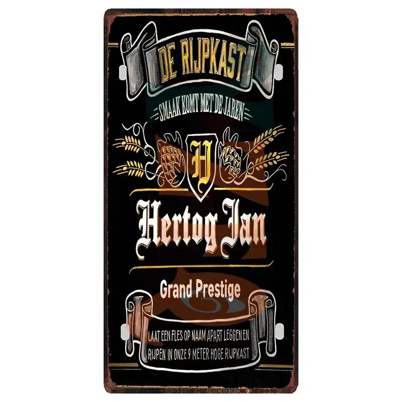 Belgian Beer Metal Sign 6x12 Inch Duvel Jupiler Zot Plate For Wall Home Restaurant Craft Decor 30X15CM DC-1636A