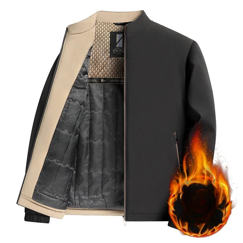 

Men s Winter Warm Quilted Bomber Jackets Casual Lightweight Windproof Coat With Pockets Stand Collar Work Jacket for Men Thick Thermal Cargo Jacket M чёрный