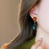 Asymmetric Drop Dangle Earrings Geometric Color Block Designs Resin for Women Vintage Fashion Gift Comfortable Wear