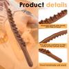 Massage Roller Stick 31 Stück Holzperlen Körpermassage Stick Ergonomisches Bogendesign Muskelroller Stick Massagegerät für Bauch Bein
