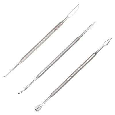 3Pcs/Set Dental Wax Sculpting Knife Cement Powder Spatula Mixing Knife Wax Stainless Steel Dentist Instrument Tools 46# 47# 48#