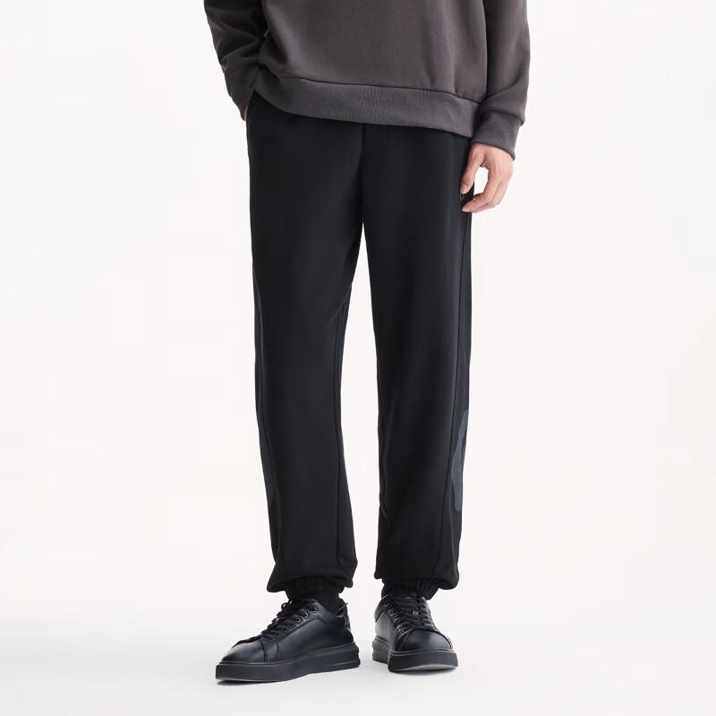 JACK&JONES Men's Letter Print Drawstring Jogger Sweatpants