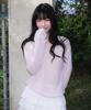 ROSEFRANTZ Boatneck Sheer Basic Knit [Pink]