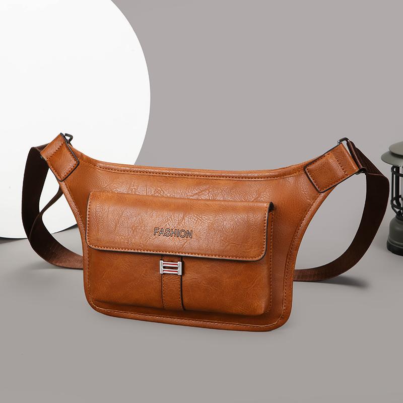 Neue Herren Vintage Brusttasche Wasserdicht Große Kapazität Crossbody Einzelne Umhängetaschen mit Sport Kleine Messenger Bags