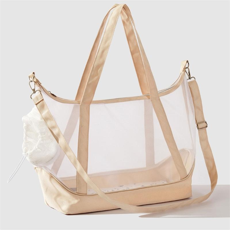Sac de transport pour animaux de compagnie en maille de nylon avec design ventilé Sac de transport portable pour chats Voyage Extérieur