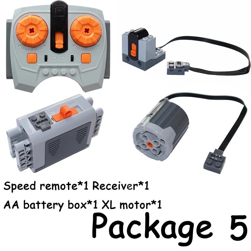Non-Toxic Motor Set 8293 Pf Model Power Functions Technical Parts Building Blocks Compatible Moc High-Tech Diy Bricks Motor Battery Boxs