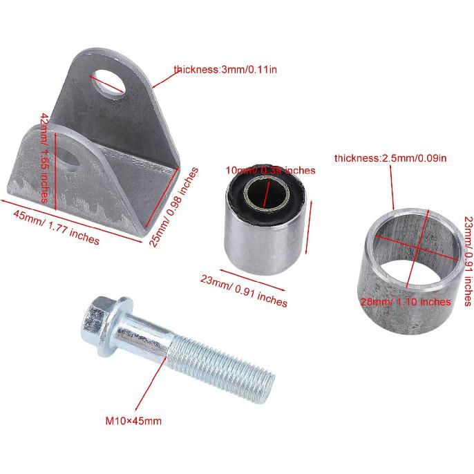 

Комплект втулок амортизатора, 4 шт., стальное основание, кронштейн крепления подвески для мотоцикла, питбайка, квадроцикла, багги, кроссового мотоцикла, проходимость по бездорожью