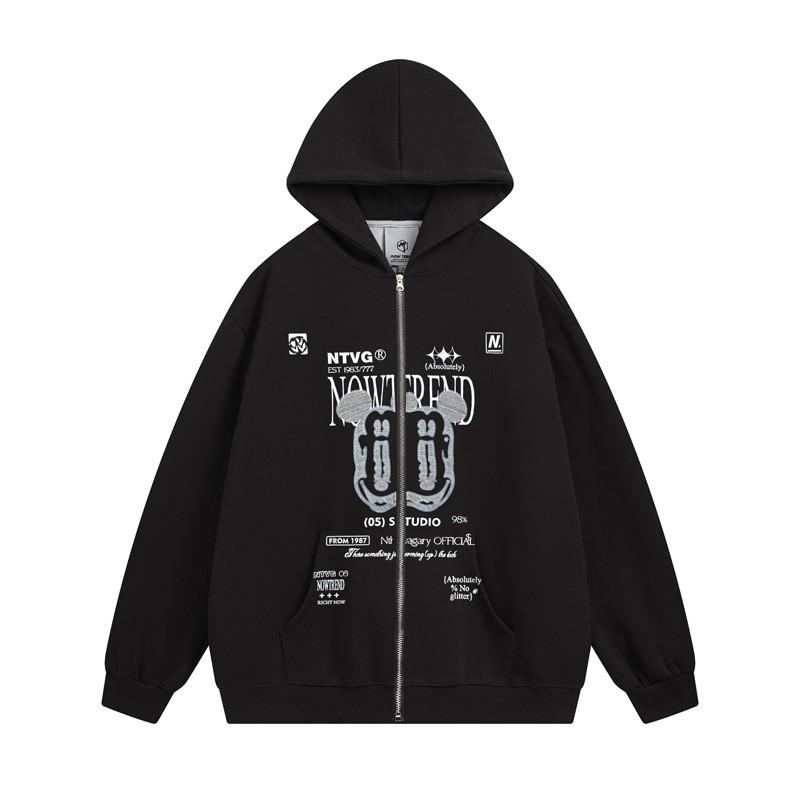Unisex Oversized Hooded Sweatshirt With Graphic Print Streetwear Winter Casual Top