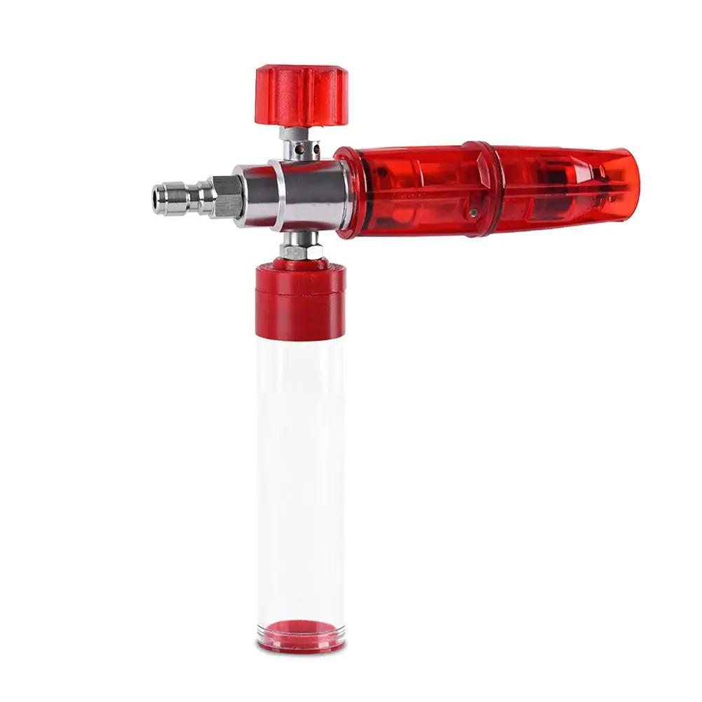 

Pressure Washer Stainless Steel Foam Cannon Foam Generator 1/4” Thicker Snow With Foam Quick Adjustable 360° Connector, C9Z5 красный