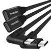 Thsucords 90 Degree Right Angle USB C Extension Pack of Type C Gen2 Male To 20Gbps 4K Video Extension Cord for iPad Nintendo and SteamDeck Cable,