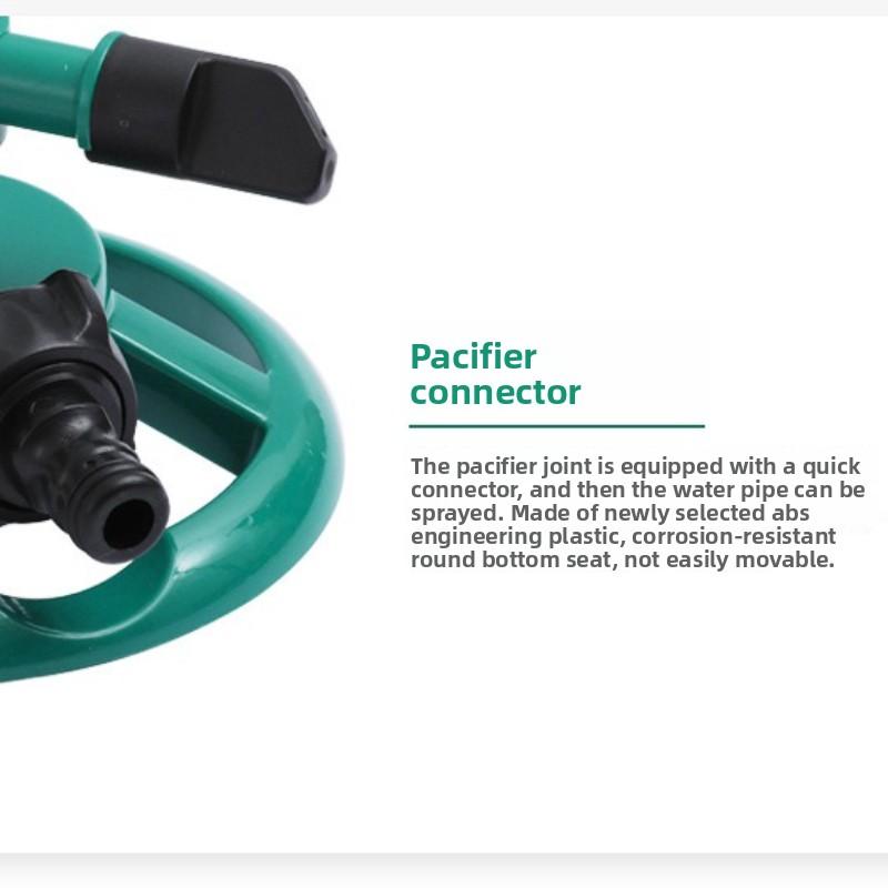 Automatischer Sprinkler, 360 Grad automatisch rotierende Wassersprüh-Sprinklerdüse, Gartenrasen, Gartenbewässerung, Bewässerungszubehör