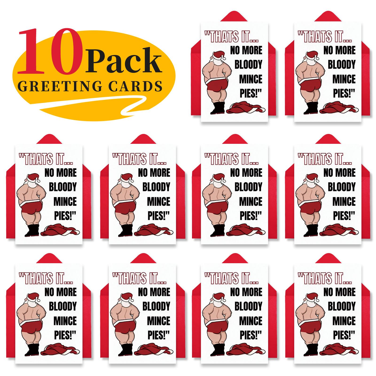 

Christmas Greeting Card Envelope Set Christmas Eve Fun Humorous Gift Greeting Card Large Size T020400620