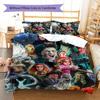 Magic School Story Pattern Bedding Quilt Set Quilt Cover Pillowcase Home Decoration Gift (1 * duvet cover + 2 * pillowcase, without core)