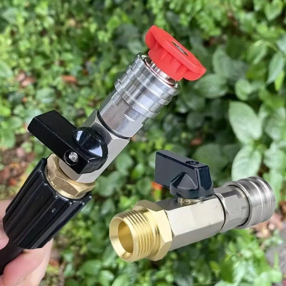 Conector Rapid Material Alamă Supapă de Închidere Control Debit Apă Uz Auto