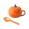 Taza Cerámica Forma Calabaza Temática Halloween Apta Lavavajillas Taza Para Café Bebida Caliente Decoración Hogar Oficina