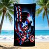 1Pc Captain America Shield Beach Towel Quick Dry Multiuse For Beach Pool Gym Yoga Home Travel Christmas Halloween Xmas Gift Es120