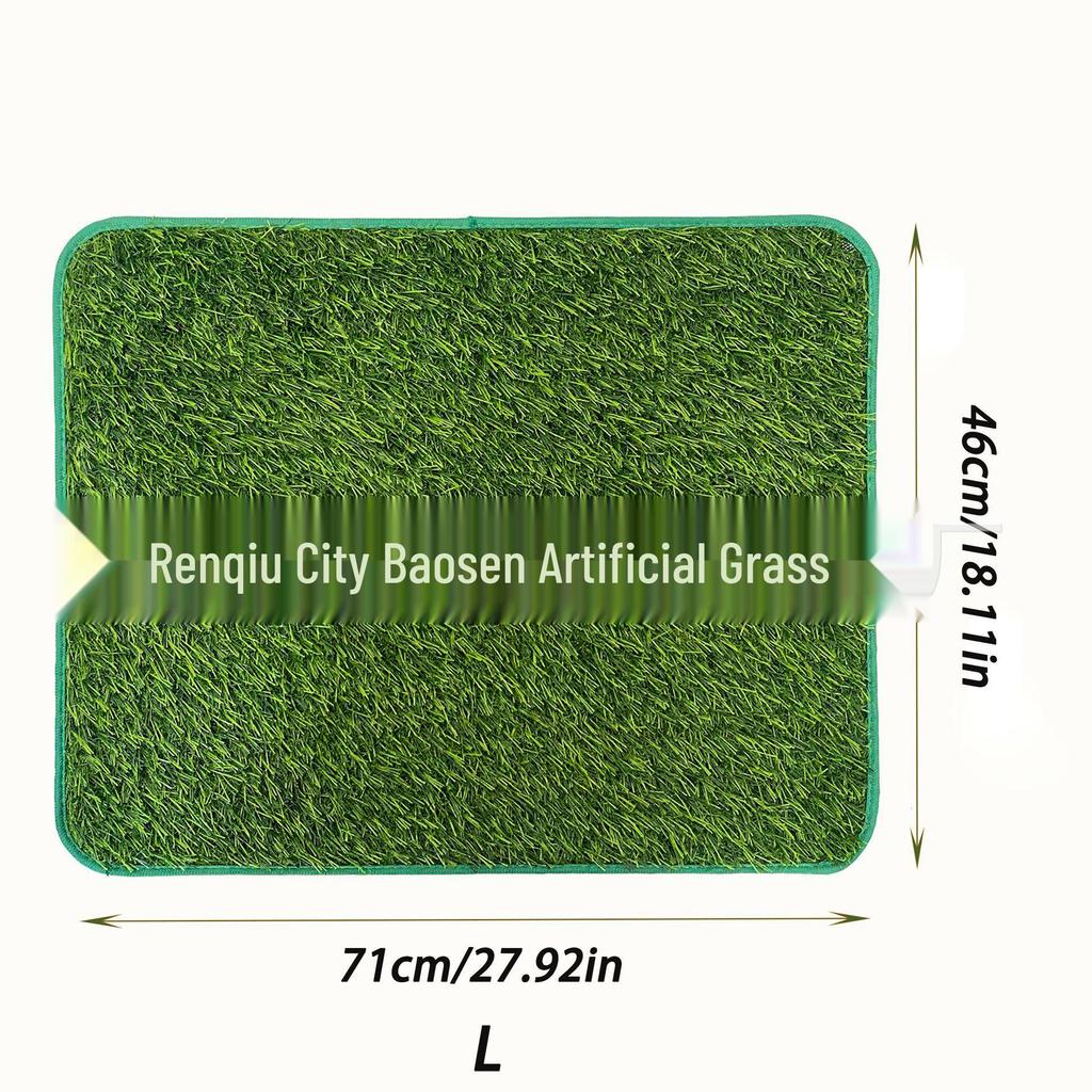 Washable Non-Slip Dog & Cat Pee Pad with Artificial Lawn