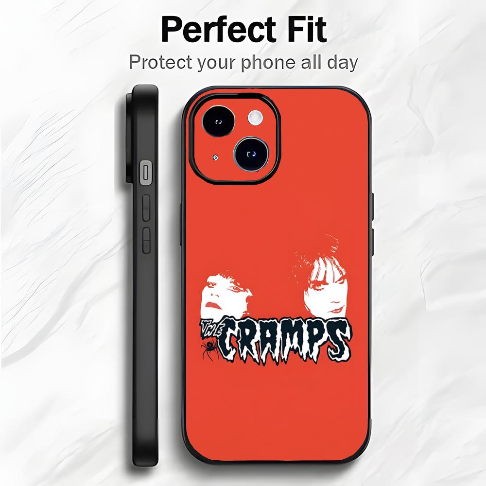 American Punk Band T-The Cramps Phone Case Phone Case Soft Packaging Lightweight For iPhone17 16 15 14 13ProMax