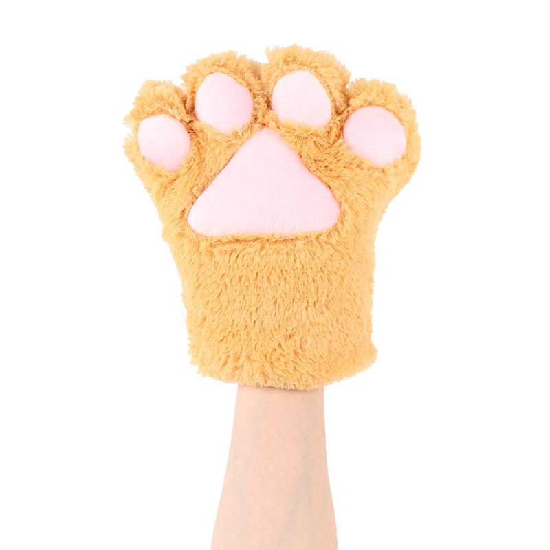 Cute Bear Cat Paw Gloves Fluffy Plush Cartoon Animal Anime Lolita Cosplay Mitten