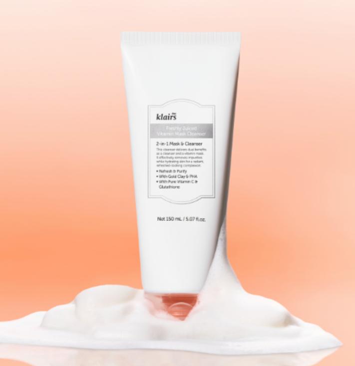 K-Beauty Vitamin Foam Cleanser – Klairs Gentle Brightening Wash 150ml