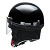 LEAD Motorradhelm Half HARVE Schwarz Einheitsgröße HS-2 -