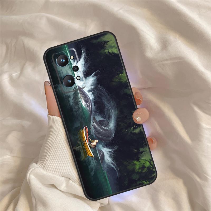 Fish Fishing Fisherman Case For Realme C71 C55 C67 C51 C75 C63 C61 C65 C53 C35 11 12 13 14 Pro Plus GT6 GT7 15 Pro