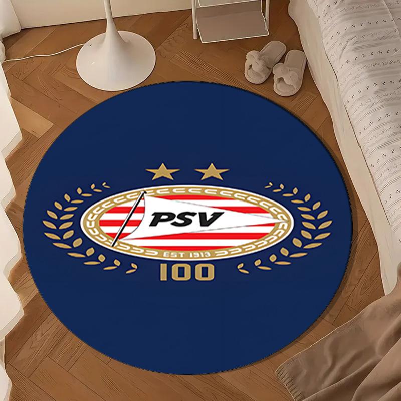 Psv Eindhoven Redesign Round mat, Anti-slip Circle Carpet Chair rug For livingroom,Bedroom, doormat home decor Gift Christmas Gifts