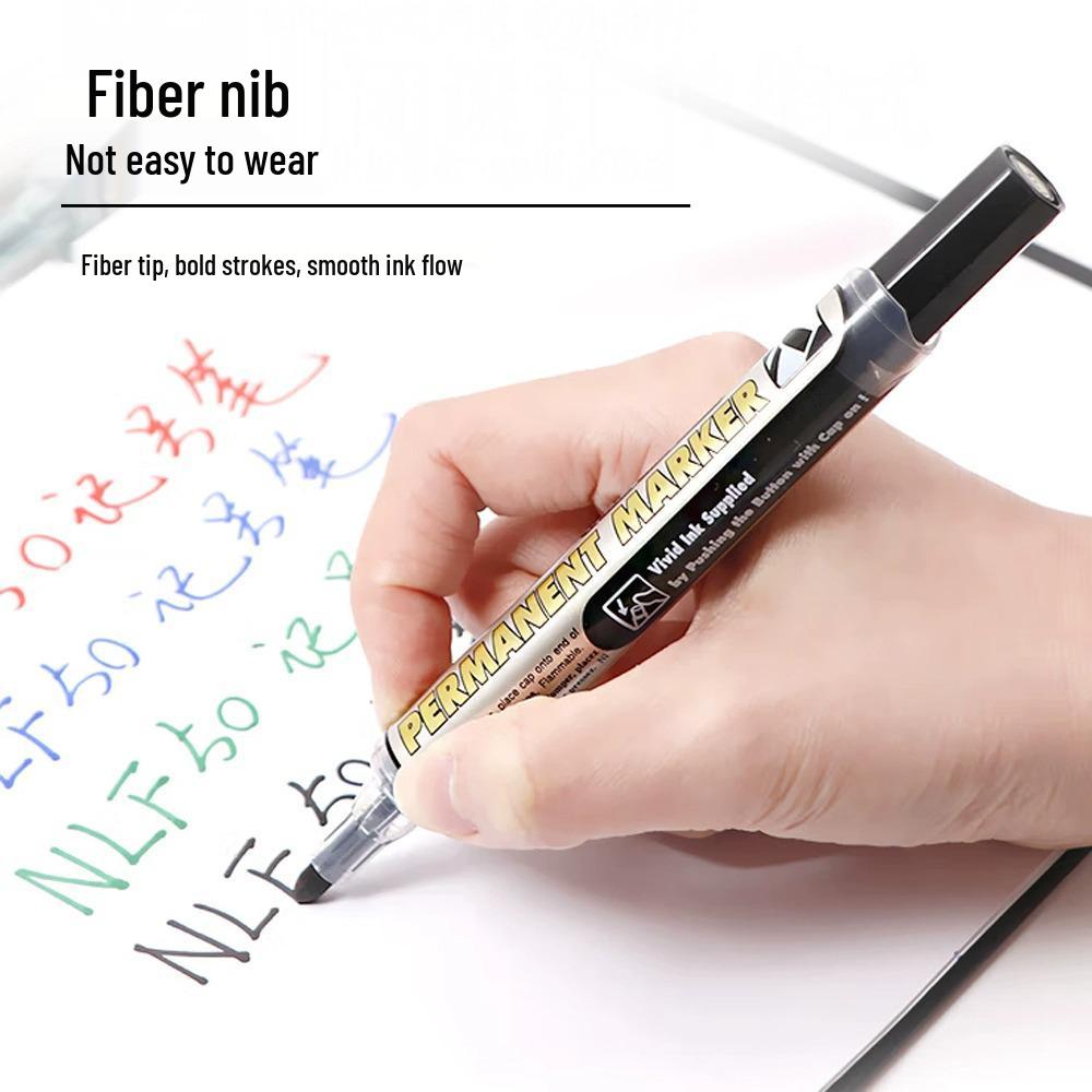Pentel Japan Push-Type Waterproof Oil-Based Marker with Round Tip - NLF50