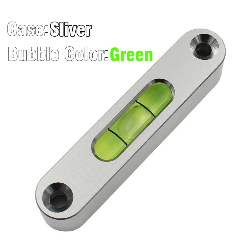 Mini Bar Metal Level High Precision Long Strip Horizontal Bubble Spirit Leveling Ruler 50x10x10mm