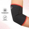 Nivia Elbow Support with Slip In For Men & Women, Elbow Sleeves & Braces or Wraps, For Stability & Joint Support & Black/Red Color, Used for All