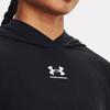 Under Armour Rival Solid Logo Loose Long Sleeve Hoodie Women hoodies Black 1376992-001