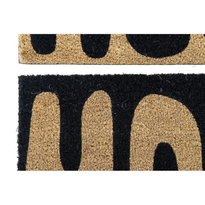 Rohožka DKD Home Decor Hola Caracola PVC Vlákno (2 ks) (60 x 40 x 1.5 cm)