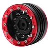 4pcs   Metal Wheel Hub RC Car A Essories Fit for 1Celsius10 RC Crawler 1.9 Inch(Red Black )