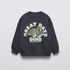 2025 New Print Animals Children's Sweatshirt Tops Long Sleeve Crewneck Kids Clothes Hoodie Loose Fashion Boy's Autumn Clothing