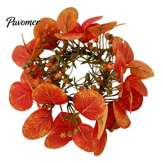 Artificial Plants for Wedding Party Fall Eucalyptus Garland, Autumn Money Leaf Vine, Faux Greenery Fake Flowers Home Decoration Thanksgiving Harvest,
