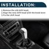 TUCKBOLD Manual Gear Shift Knob for Chevrolet Spark Durable Black Silver 5-Speed 2011-2016, 1pc, Plastic,