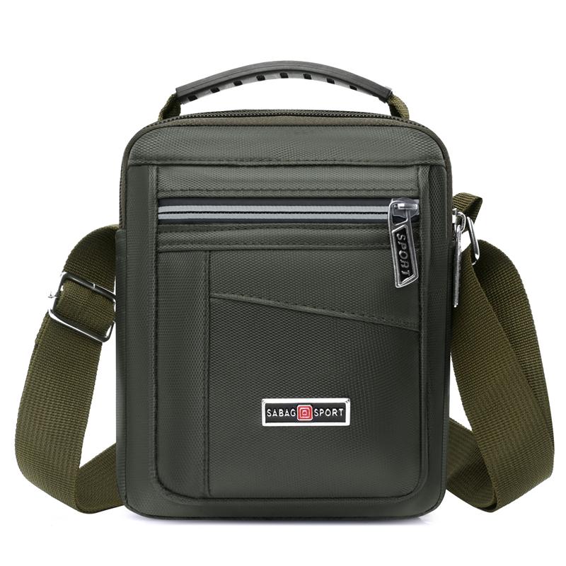 Men's Fashionable Oxford Cloth Bag Multifunctional Cell Phone Change Document Storage Diagonal Crossbody Bags Business Bags for Men
