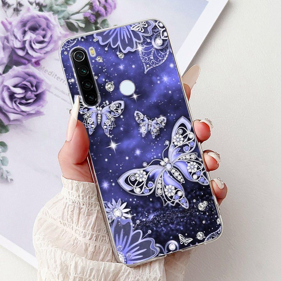 6,3" Silikonowe Etui Dla Xiaomi Redmi Note 8 Miękkie TPU Z Uroczy Wzorem Pokrowiec Etui Dla Redmi Note 8 Note8 Ochronna Obudowa Zderzak