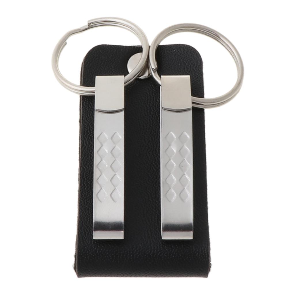 Tragbarer Leder Gürtelschlaufe Schlüsselanhänger mit Abnehmbaren Clips Gürtel für Schlüsselanhänger Halterung